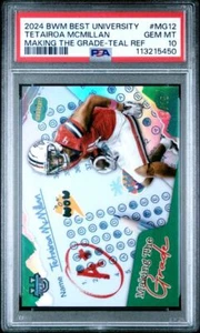 2024 Bowman Best U Tetairoa McMillan Making the Grade Teal #13/15 PSA 10 GEM! - Picture 1 of 2