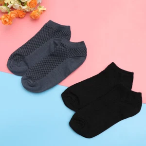 5 Pairs Men Ankle Low Cut Socks Breathable Comfy Casual Non-Slip Socks - Picture 1 of 12