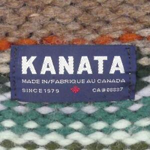 made in Canada KANATA  Men s M Rank Cowichan Sweater Kanata Brown Border K