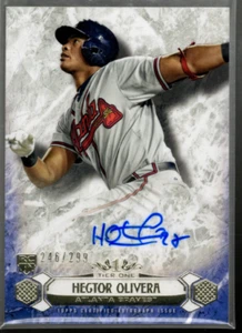 B4653- 2016 Topps Tier One Breakout Autógrafos # Boahoi Hector Olivera Auto / - Imagen 1 de 2