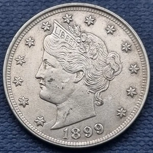 1899 Liberty Head Nickel 5c High Grade UNC #56898 - Picture 1 of 2