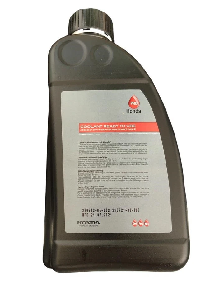 HONDA LIQUIDO RADIATORE RAFFREDD. ORIGINALE 1 LT PRONTO ALL'USO 08CLA-G01-6S1A