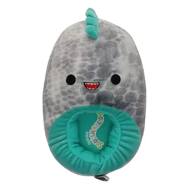 Squishmallows Boys Plush Full Body Step In Slipper Size 4-5 Dino