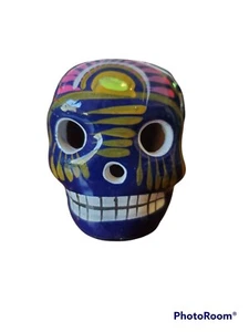 Day Of The Dead Hand Crafted Pottery Skull Catrina, Sugar Skull, Talavera Small - Picture 1 of 11