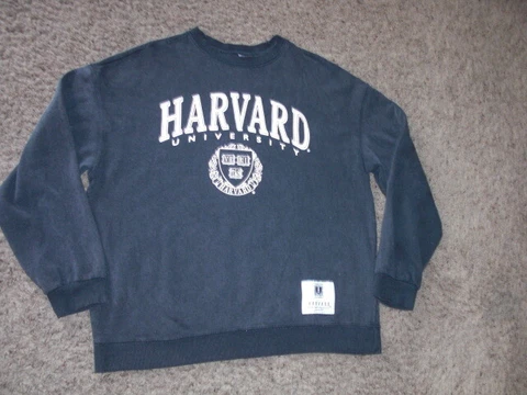 HARVARD UNIVERSITY charcoal Sweatshirt men's Medium Cover