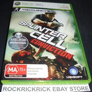 XBOX 360 GAME TOM CLANCY'S SPLINTER CELL CONVICTION PAL INCLUDES MANUAL - Picture 1 of 3