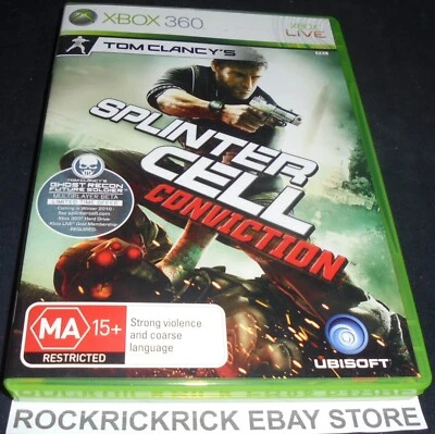 XBOX 360 GAME TOM CLANCY'S SPLINTER CELL CONVICTION PAL INCLUDES MANUAL - Image 1 of 3