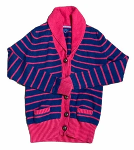 Tommy Hilfiger Women's Shawl Neck Cardigan Red & Blue Nautical XS Vintage 80's - Picture 1 of 12
