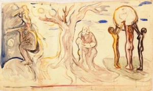 Astronomy, History and Geography,Edvard Munch - 1909, A1 - Picture 1 of 1