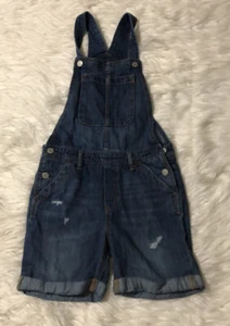 Gap Denim Distressed Young Girl Romper/jumper Size large - Picture 1 of 8
