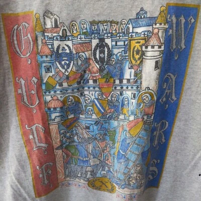Camisa gris grande L del Festival del Renacimiento de las Gulf Wars 2001 para hombre Foto 1 de 4
