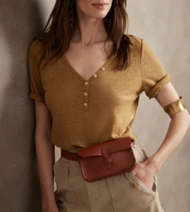 BANANA REPUBLIC Henley T-Shirt #859218 - Picture 1 of 5