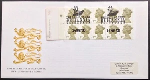 GB 14.03.2000 10x1st Millennium Definitive Folleto en Cubierta, Royal Yacht S/H/S - Imagen 1 de 2