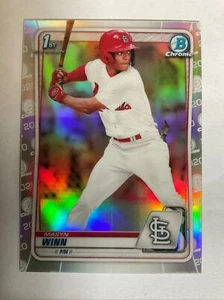 2020 Bowman Chrome Draft Refractor MASYN WINN 1st Bowman RC CARDINALS #BD-57 - Picture 1 of 2