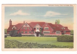 Sylvania Country Club, Sylvania, Ohio Vintage Leinen Postkarte - Bild 1 von 2