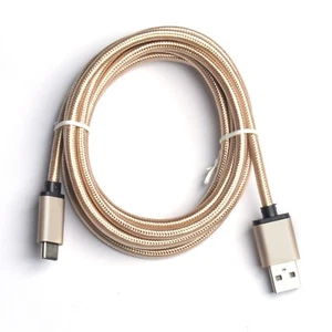 WGGE METAL USB-A to USB-C/ TYPE-C 3.0 Cable Nylon braiding (6.6ft) - Picture 1 of 5