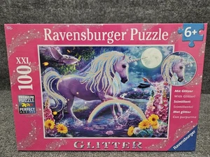 Ravensburger 100 XXL Piece Puzzle GLITTER UNICORN - Picture 1 of 4