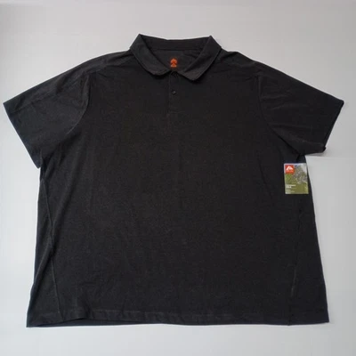Ozark Trail Performance Polo Shirt Men's 3XL Rich Black UPF 50 Moisture Wicking - Image 1 of 4