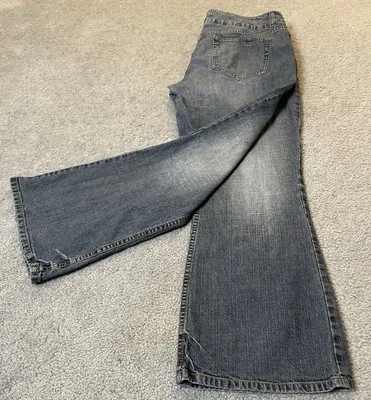 Jeans London años 80 corte bootcut corto para mujer 16 azul denim pierna acampanada oeste de Hong Kong Foto 1 de 4