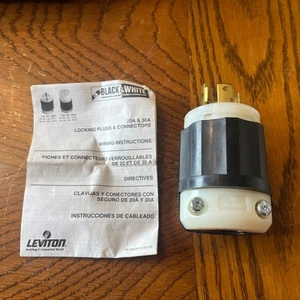 Leviton 2711 L14-30P 30A 125/250V  Locking Plug Qty-1 NEW (open box) Free Ship! - Picture 1 of 9