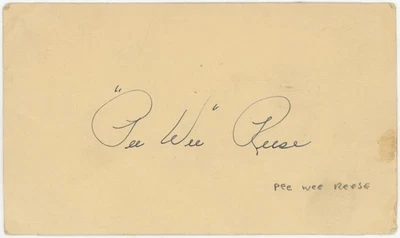   Reese, Pee Wee firmado 1953 GPC 9 715693  Foto 1 de 2