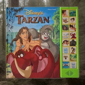 Rare VTG 1999 Disney's Tarzan Play-a-Sound Book Tested Works - Picture 1 of 22