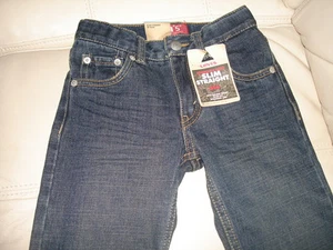 NEW WT BOYS LEVI'S SLIM STRAIGHT 514 BLUE JEANS PANTS size 7X - Picture 1 of 4