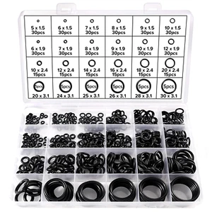 480 Pezzi 24 Misure O-Ring Assortimento Kit, Gomma Nitrile Guarnizione O-Ring Ki - Foto 1 di 12