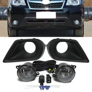 1 Pair Car Fog Light Lamp Wiring+Switch Kit For Subaru Forester 2014-2016 2015 - Picture 1 of 10