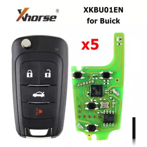 5x Xhorse XKBU01EN Universal Remote Key 4 Buttons for Buick For VVDI Key Tool - Bild 1 von 7