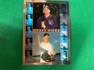 1998 Topps Chrome #247 Vernon Wells Aaron Akin Toronto Blue Jays
