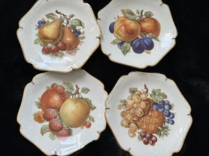 4 Vintage Mitterteich Bavaria Germany Debra Fine China 7 5/8" Fruit Plates - Picture 1 of 15