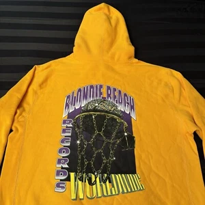 Blondie Beach Records Champions Hoodie Sweatshirt Size 2XL Yellow NEW! - Picture 1 of 10