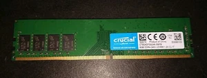 DDR4 2400 MHZ 8GB CRUCIAL CT8G4DFS824A.M8FB CL17 PC4-19200 RAM PC DESKTOP - Photo 1/1