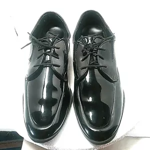 Scarpe eleganti uomo Pronto Uomo Oxford nere vernice taglia 13 D med formali - Foto 1 di 11