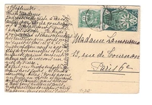 Francia Exposición de Arte Moderno París sello 1925 postal - Imagen 1 de 2