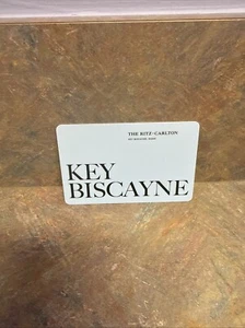 The Ritz Carlton Key Biscayne Florida USA Key Card - Picture 1 of 4