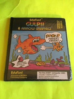 Gulp!! & Arrow Graphics  - Atari Computer - 32K Diskette - New & Sealed - Rare! - Image 1 of 2