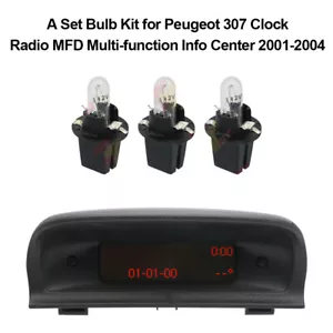 A Set Bulb Kit for Peugeot 206 307 406 Clock Radio Multi-function Info Center - Picture 1 of 5