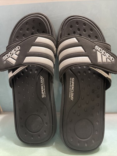 Adidas Stripe Slide Hook & Loop Sandali Scarpe Uomo Taglia 7 Donna 9 G19102