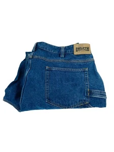 Duluth Men's Relaxed Fit Carpenter Blue Denim Jean Pants Sz 42x30 - Picture 1 of 8