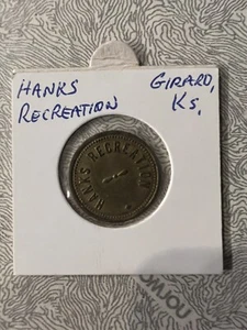 Girard Kansas Hanks Freizeit 5 ¢ Handelsmedaille - Bild 1 von 2