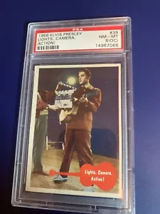 1956 elvis presley psa 8 Bubbles Inc Topps card 39 - Picture 1 of 2