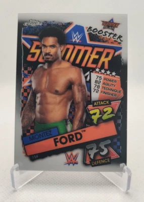 2021 Topps WWE Chrome Slam Attax #154 Montez Ford wrestling card - Image 1 of 2