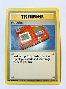 POKEDEX - Base Set - 87/102 - Uncommon - Trainer - Unlimited - NM - Picture 1 of 2