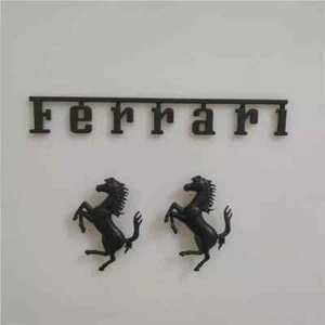 Ferrari Roma Front&Rear Horse Badge Script Kit Brand New - Picture 1 of 3