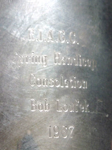 1967 AWARD PEWTER MUG ROCK ISLAND ARSENAL GOLF CLUB BOB LOUFEK DAVENPORT NATIVE Cover