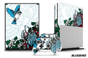 Designer Skin für XBOX ONE S 1S Spielekonsole + 2 Controller Aufkleber Sticker BLUEBD - Bild 1 von 2