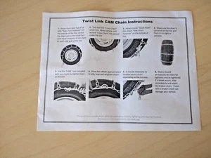 Set of Two TWIST LINK CAM CHAIN, fits 14" thru 17"*** MOST CAR AND PICK-UP TIRES - Picture 1 of 5
