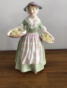 vintage ROYAL DOULTON "Daffy Down Dilly” Fine Bone China Figurine - Picture 1 of 10